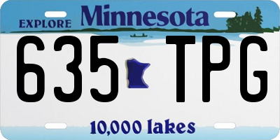 MN license plate 635TPG