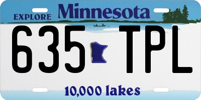 MN license plate 635TPL