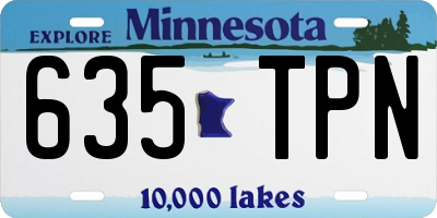 MN license plate 635TPN