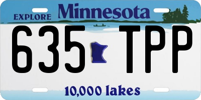 MN license plate 635TPP