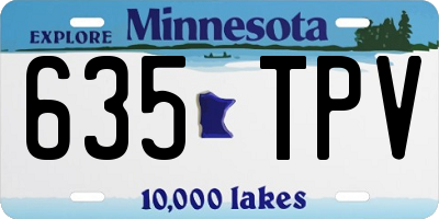 MN license plate 635TPV