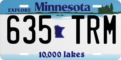 MN license plate 635TRM