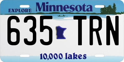 MN license plate 635TRN