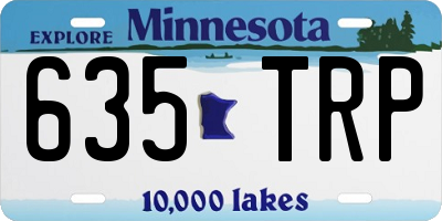 MN license plate 635TRP