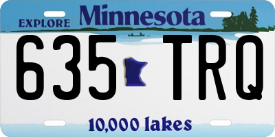 MN license plate 635TRQ