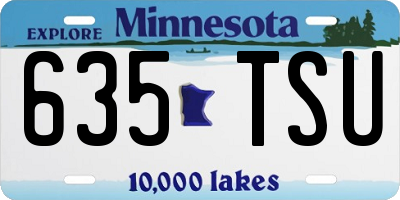 MN license plate 635TSU