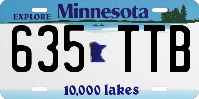 MN license plate 635TTB