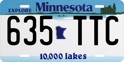 MN license plate 635TTC
