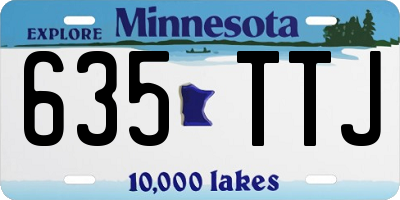 MN license plate 635TTJ