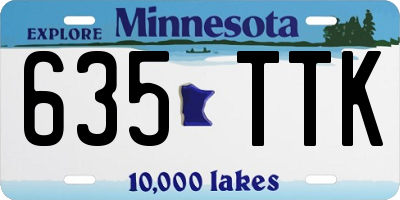 MN license plate 635TTK