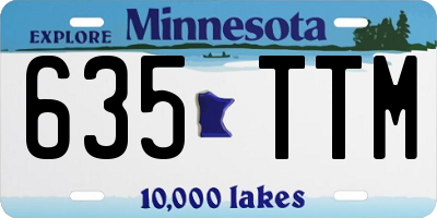 MN license plate 635TTM