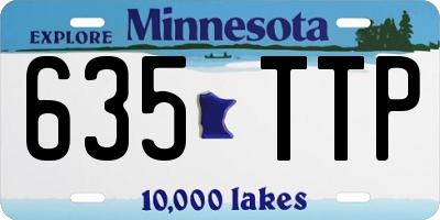 MN license plate 635TTP