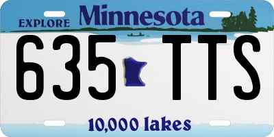 MN license plate 635TTS