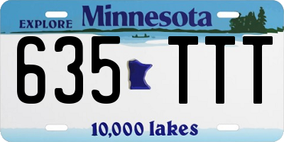 MN license plate 635TTT
