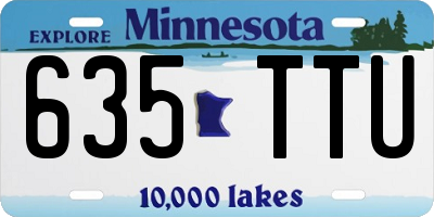 MN license plate 635TTU