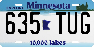 MN license plate 635TUG