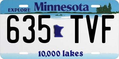 MN license plate 635TVF