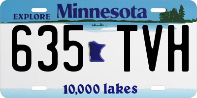 MN license plate 635TVH