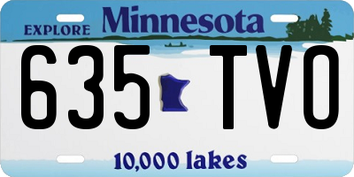 MN license plate 635TVO