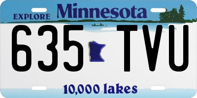 MN license plate 635TVU