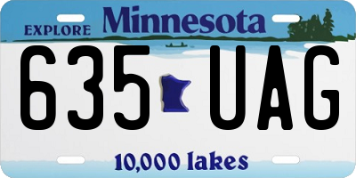 MN license plate 635UAG