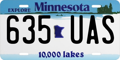 MN license plate 635UAS