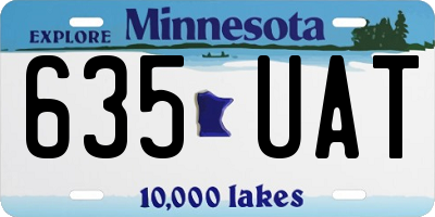 MN license plate 635UAT