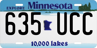 MN license plate 635UCC