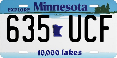 MN license plate 635UCF