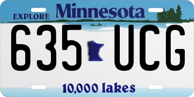 MN license plate 635UCG