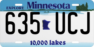 MN license plate 635UCJ