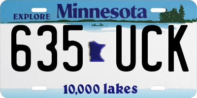 MN license plate 635UCK