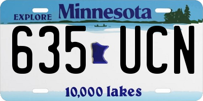MN license plate 635UCN