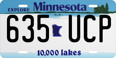 MN license plate 635UCP