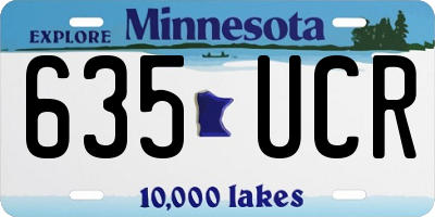 MN license plate 635UCR
