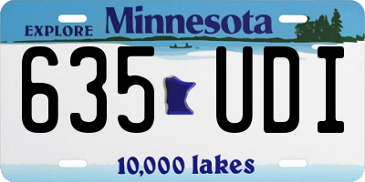 MN license plate 635UDI