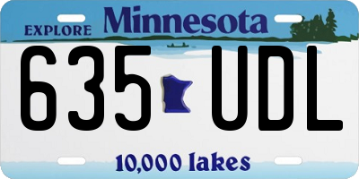 MN license plate 635UDL