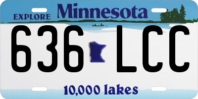 MN license plate 636LCC