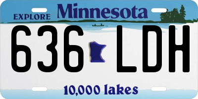 MN license plate 636LDH