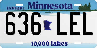 MN license plate 636LEL