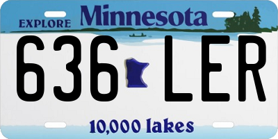 MN license plate 636LER