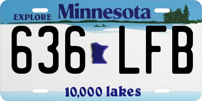 MN license plate 636LFB