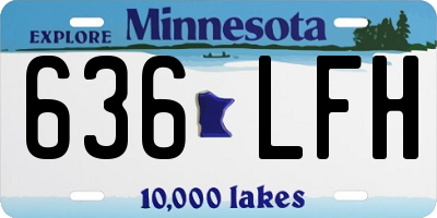 MN license plate 636LFH