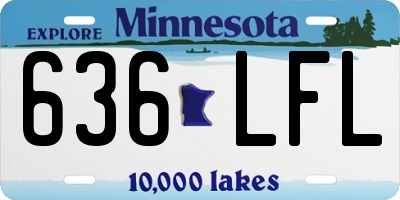 MN license plate 636LFL