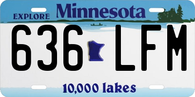 MN license plate 636LFM