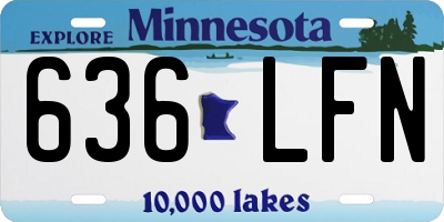 MN license plate 636LFN