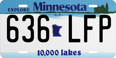 MN license plate 636LFP