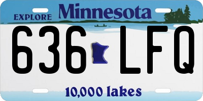 MN license plate 636LFQ