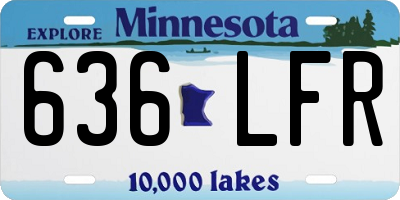 MN license plate 636LFR