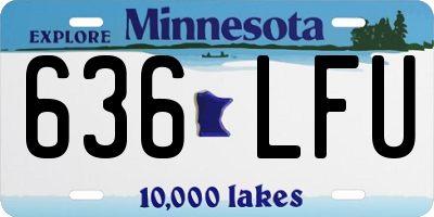 MN license plate 636LFU